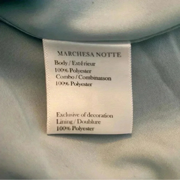 Marchesa Notte Long Sleeved V-neck Tiered Chiffon
Mini Dress in Sage - Picture 7 of 16